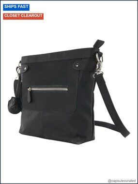 Concealed Carry Crossbody Purse with Locking Holster, Faux Leather Handbag